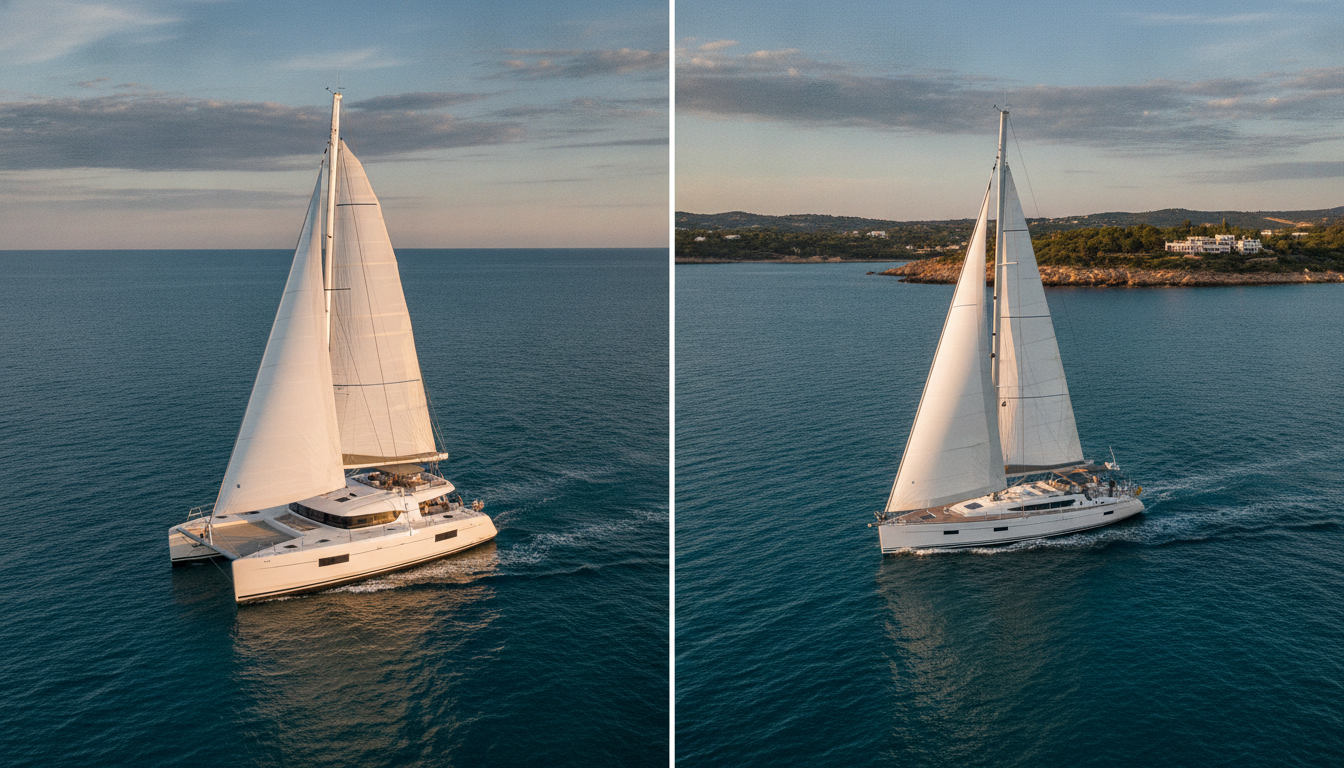 What Is the Difference Between a Catamaran and a Sailing Yacht?